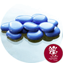Flat Stones - Periwinkle Blue Ceramic